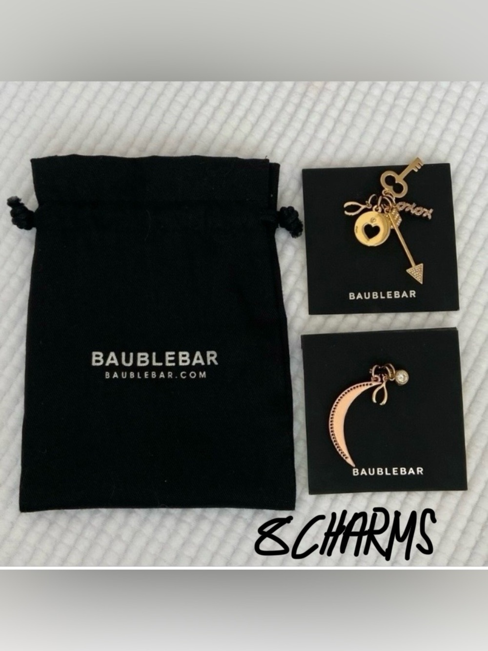 BaubleBar Gold Charms Set of 8 Gold Charms - Bloomingdale’s - NWT